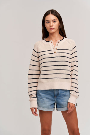 KIERRA HENLEY SWEATER - Velvet Staging 2.0