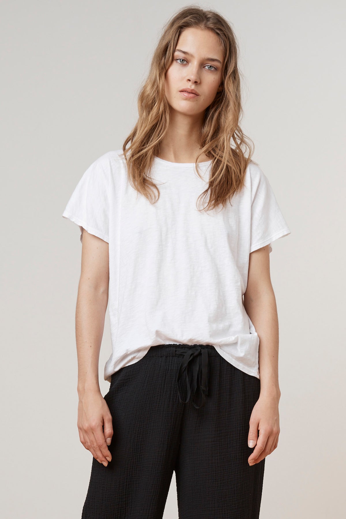 KIKI COTTON SLUB CREW TEE - Velvet Staging 2.0-26916204282052