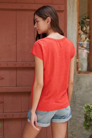 KIRA ORIGINAL SLUB SCOOP NECK TEE - Velvet Staging 2.0