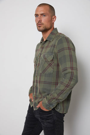 KIRK PLAID BUTTON-UP SHIRT - Velvet Staging 2.0