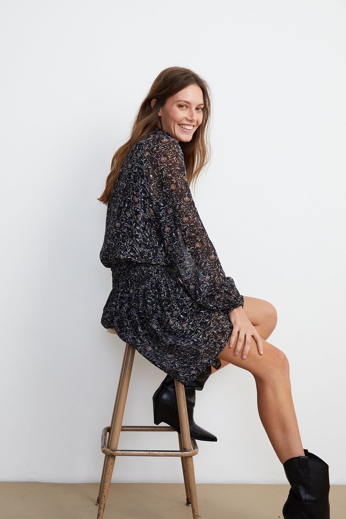 KIRSTEN PRINTED DRESS - Velvet Staging 2.0-26916207198404