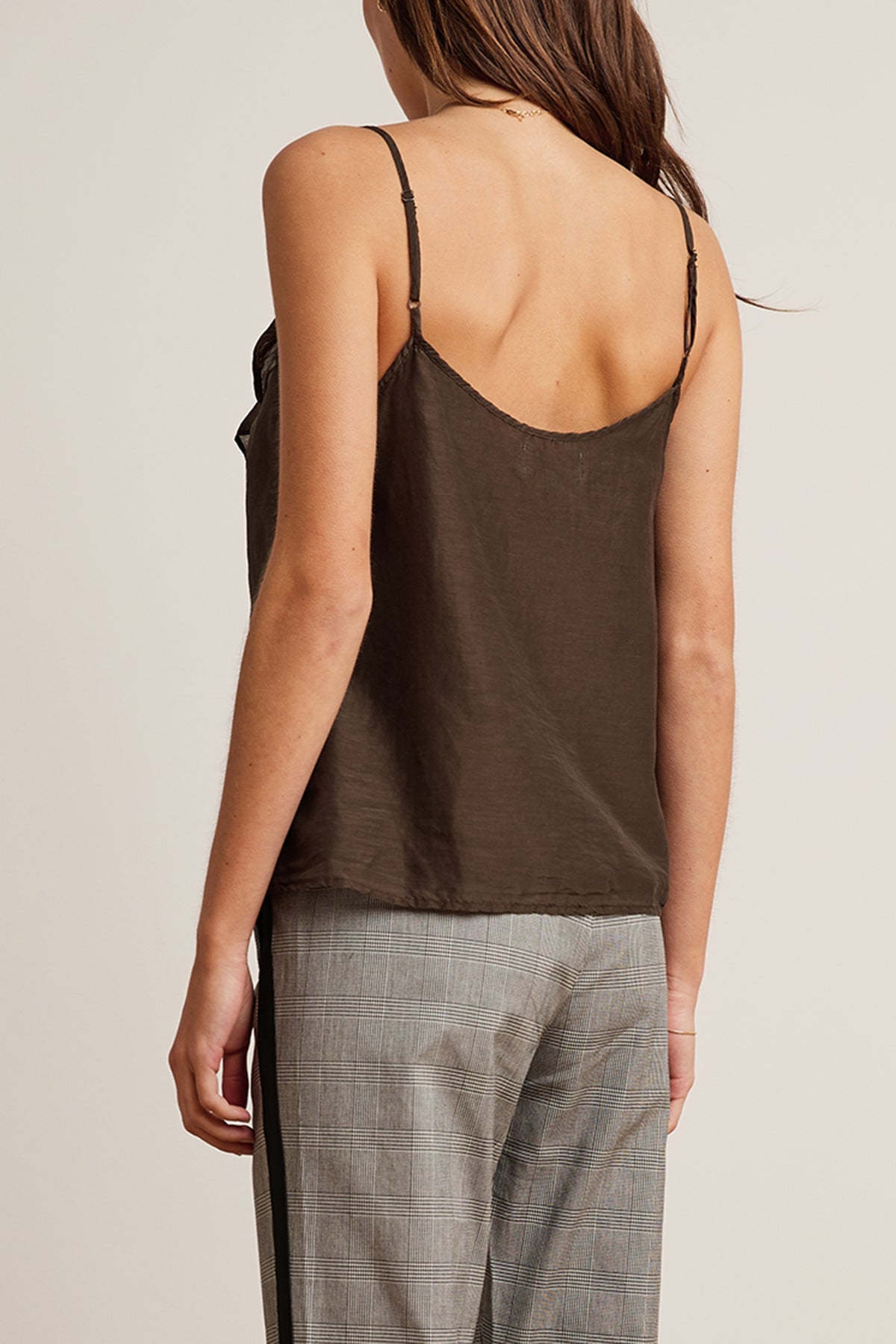 KORI SILK COTTON VOILE RUFFLE CAMI TANK - Velvet Staging 2.0