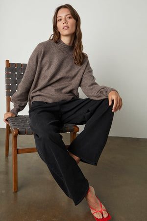 LAINE MOCK NECK SWEATER - Velvet Staging 2.0