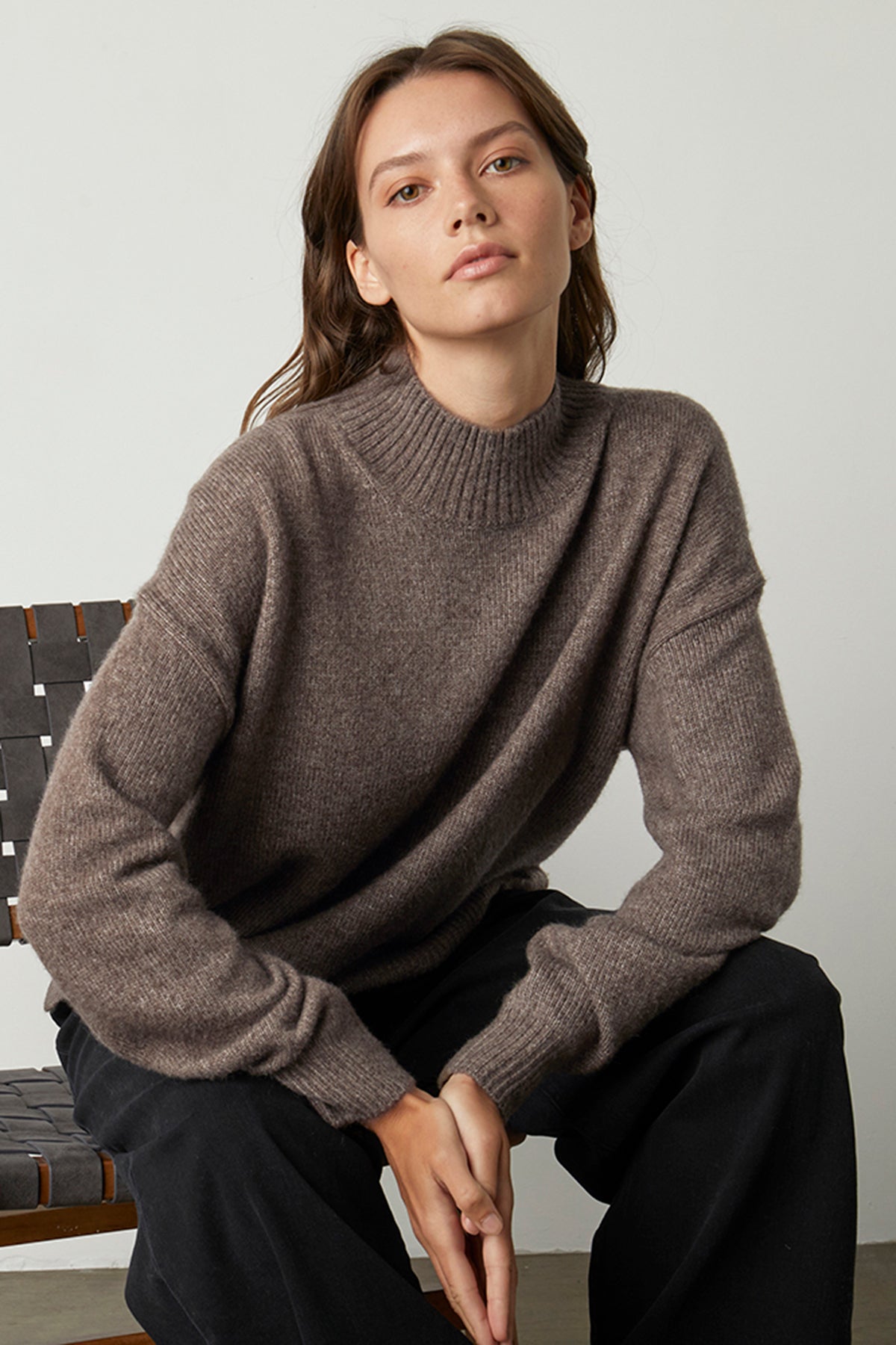 LAINE MOCK NECK SWEATER - Velvet Staging 2.0