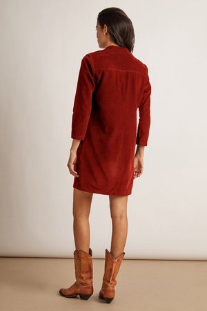 LANA CORDUROY SHIRT DRESS - Velvet Staging 2.0