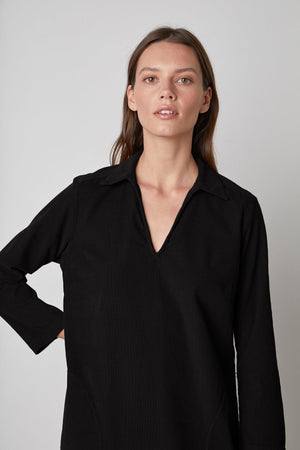 LANA CORDUROY SHIRT DRESS - Velvet Staging 2.0
