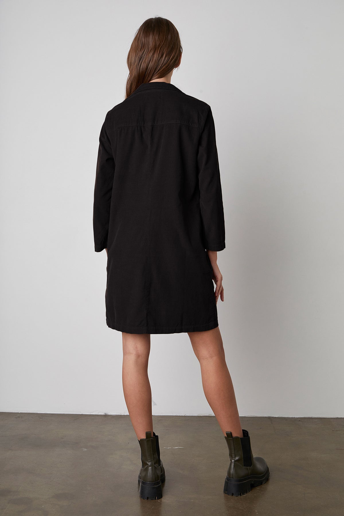LANA CORDUROY SHIRT DRESS - Velvet Staging 2.0