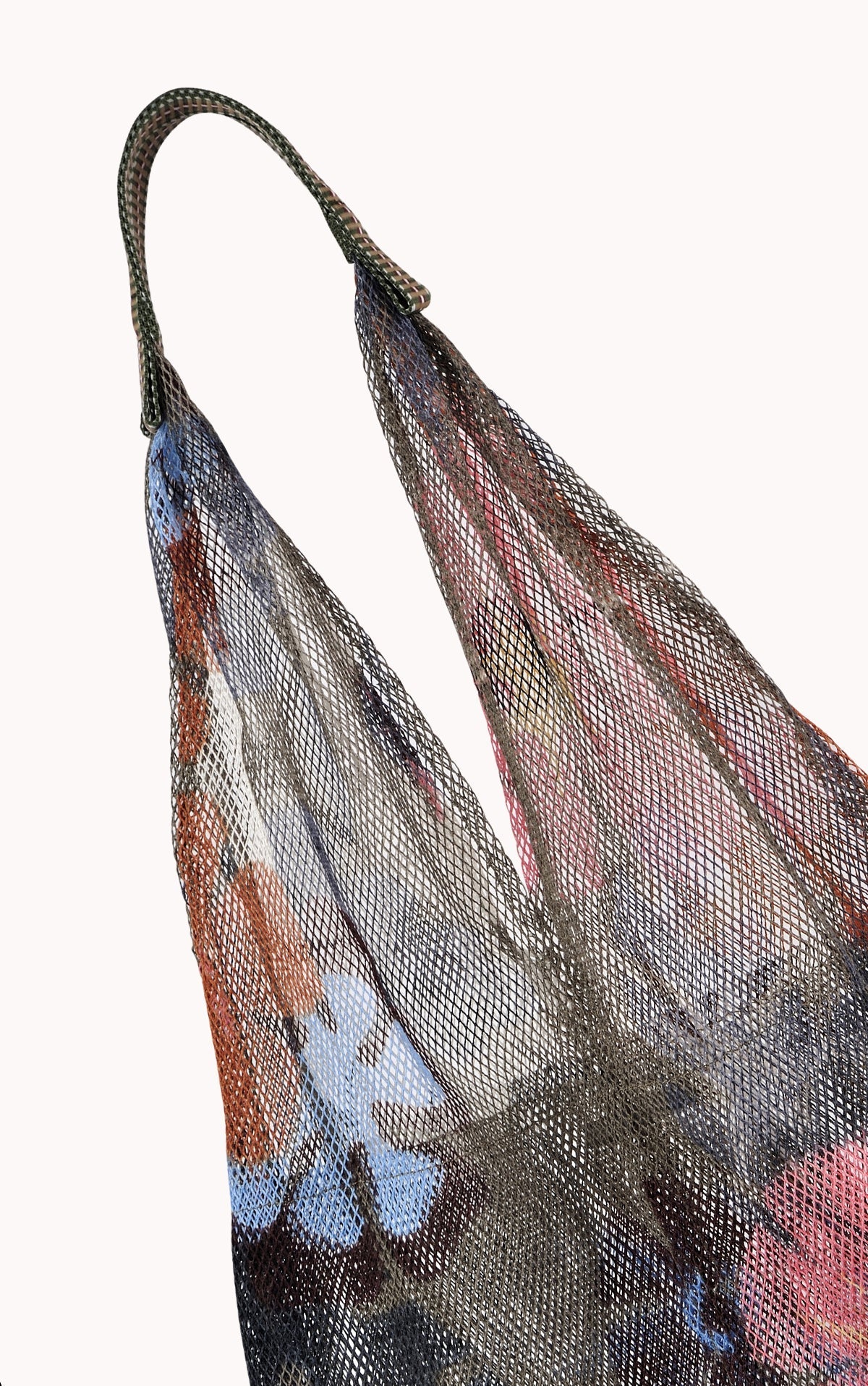 LARGE FLORAL PRINT MESH TOTE BY EPICE - Velvet Staging 2.0