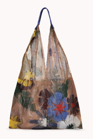 LARGE FLORAL PRINT MESH TOTE BY EPICE - Velvet Staging 2.0