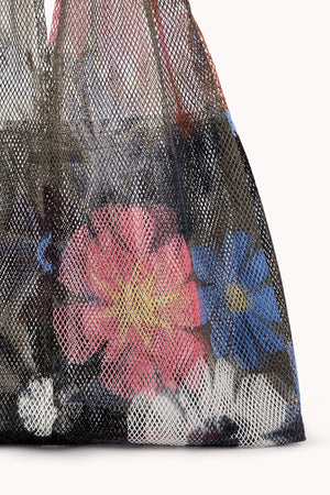 LARGE FLORAL PRINT MESH TOTE BY EPICE - Velvet Staging 2.0