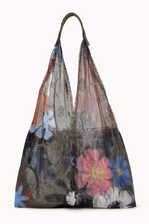 LARGE FLORAL PRINT MESH TOTE BY EPICE - Velvet Staging 2.0