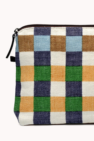 LARGE GINGHAM LINEN POUCH BY EPICE - Velvet Staging 2.0