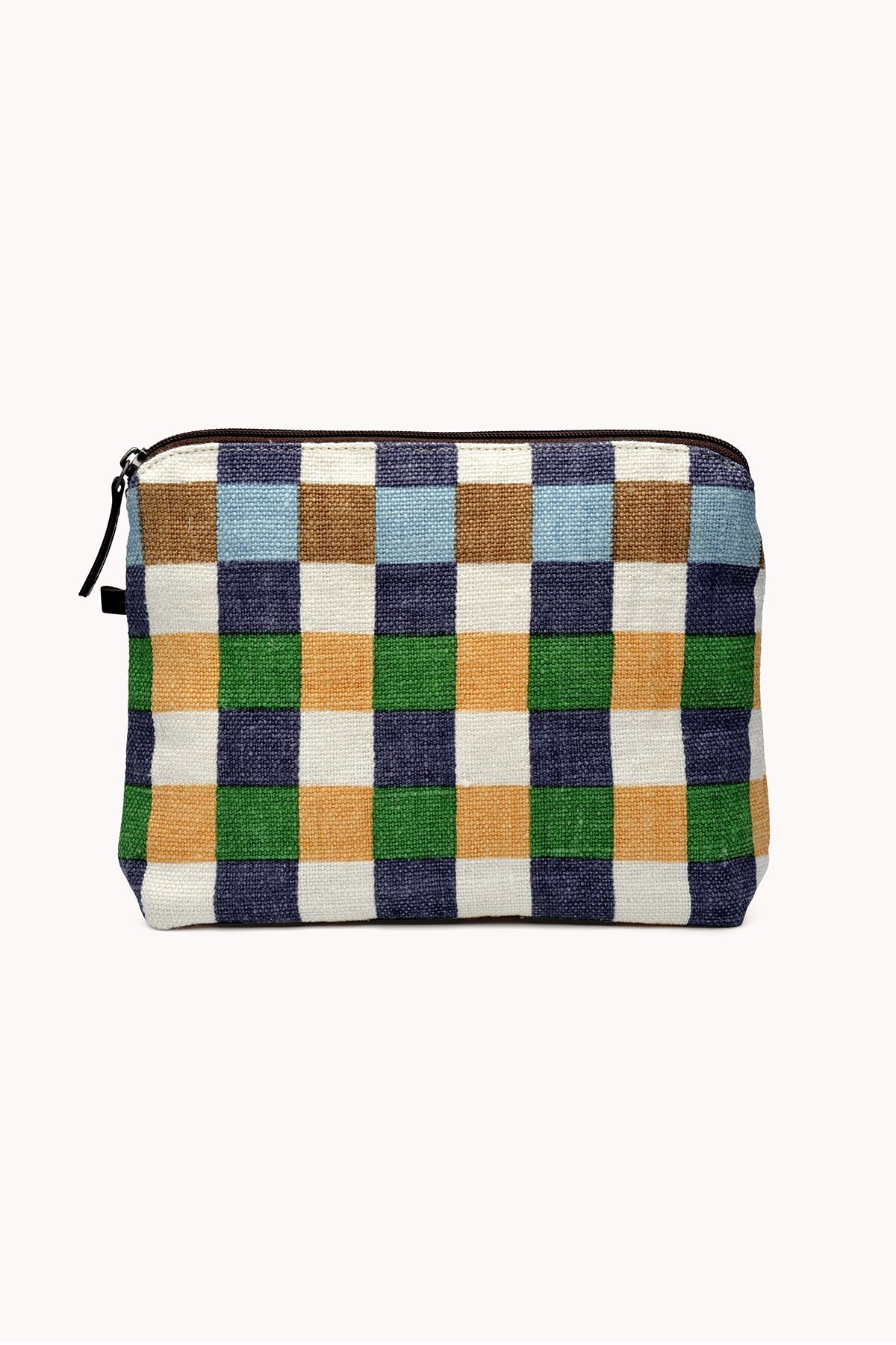 LARGE GINGHAM LINEN POUCH BY EPICE - Velvet Staging 2.0-26916209557700