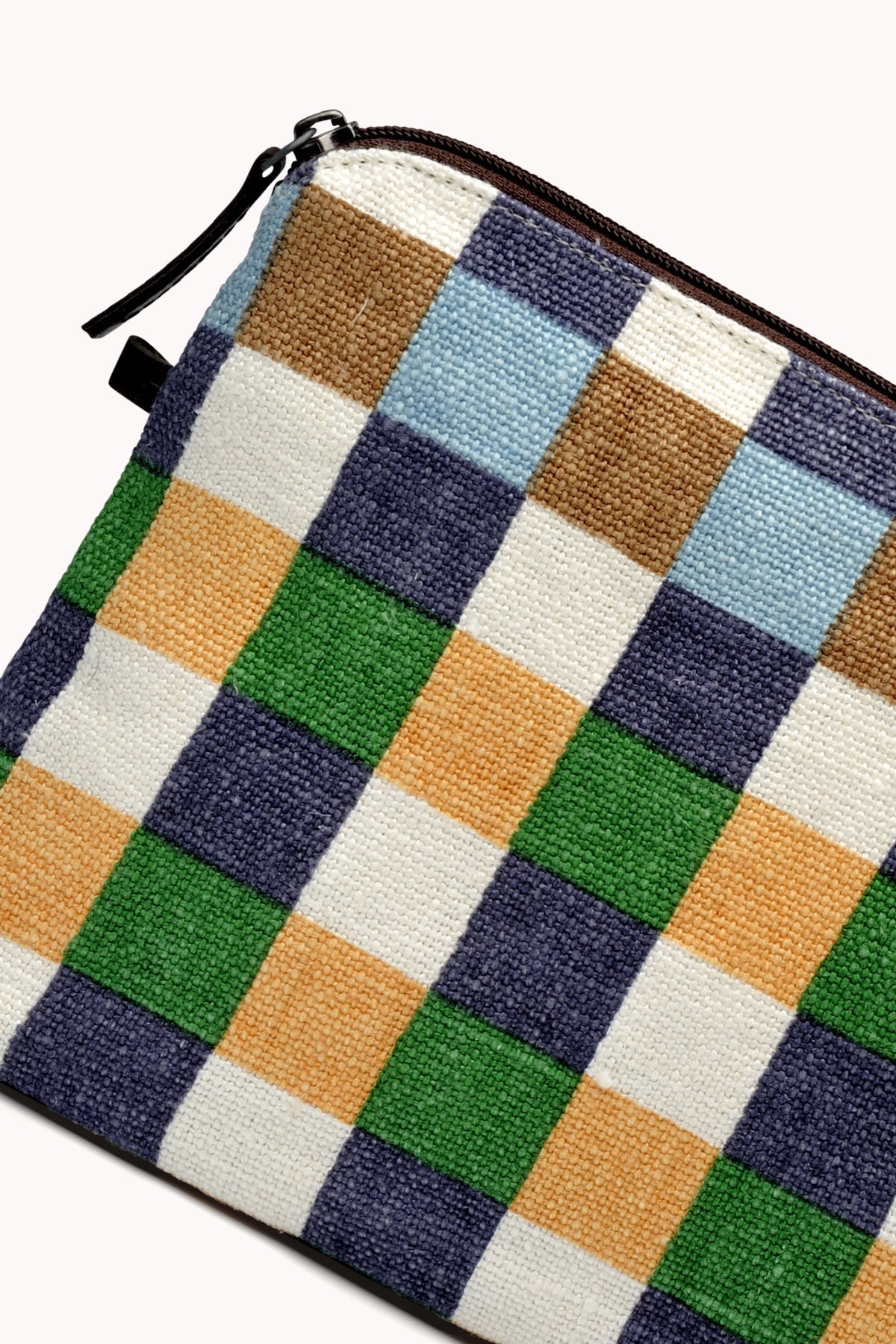 LARGE GINGHAM LINEN POUCH BY EPICE - Velvet Staging 2.0-26916209590468