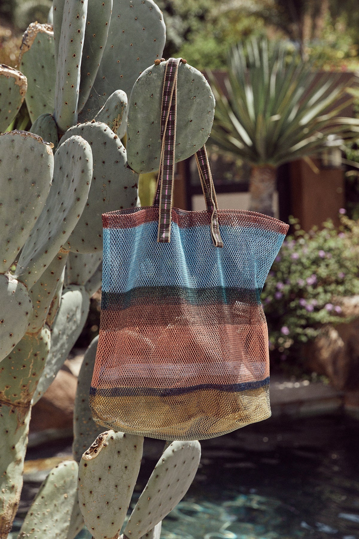 LARGE STRIPED MESH TOTE BY EPICE - Velvet Staging 2.0
