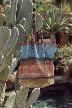 LARGE STRIPED MESH TOTE BY EPICE - Velvet Staging 2.0