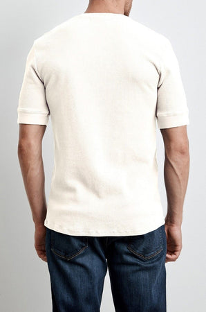 LARRY THERMAL KNIT HENLEY - Velvet Staging 2.0