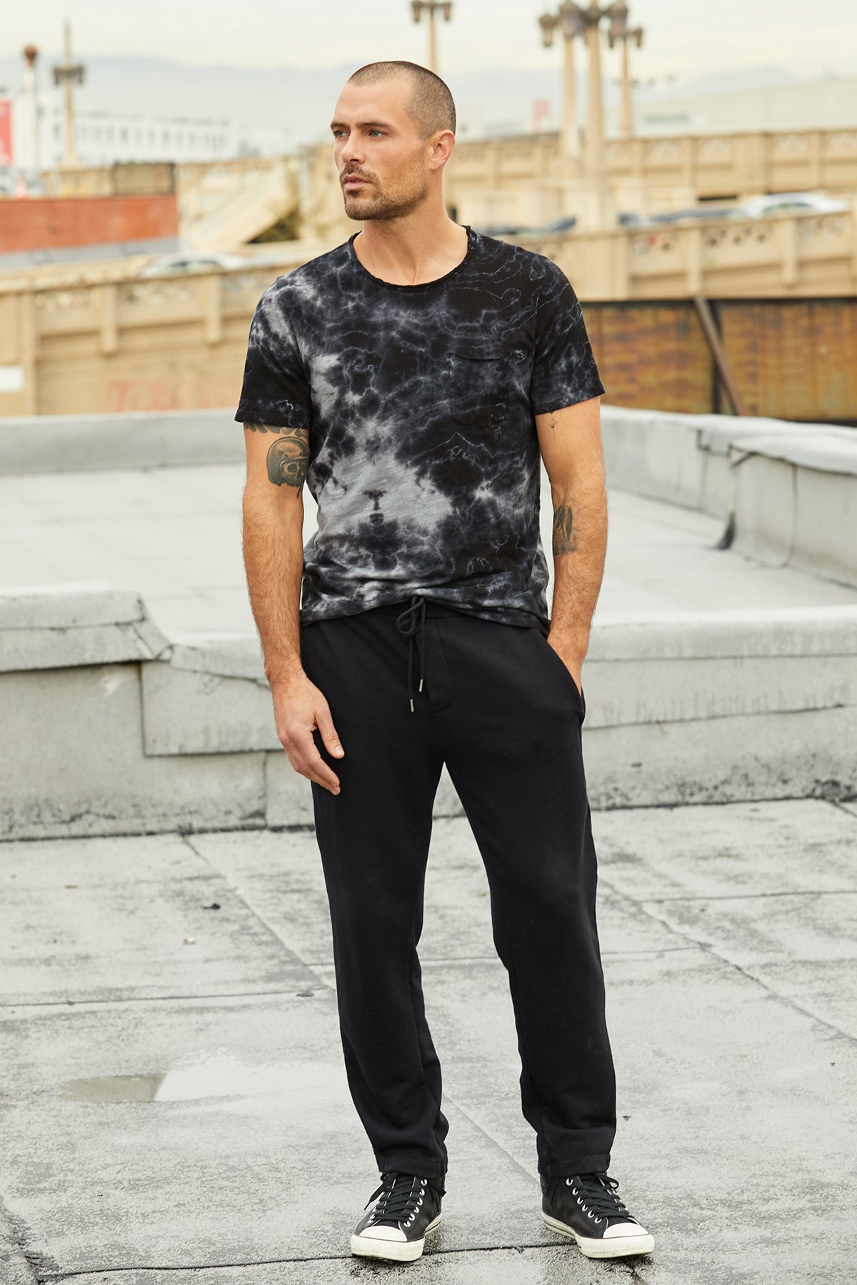 LASLO FRENCH TERRY SWEATPANT - Velvet Staging 2.0