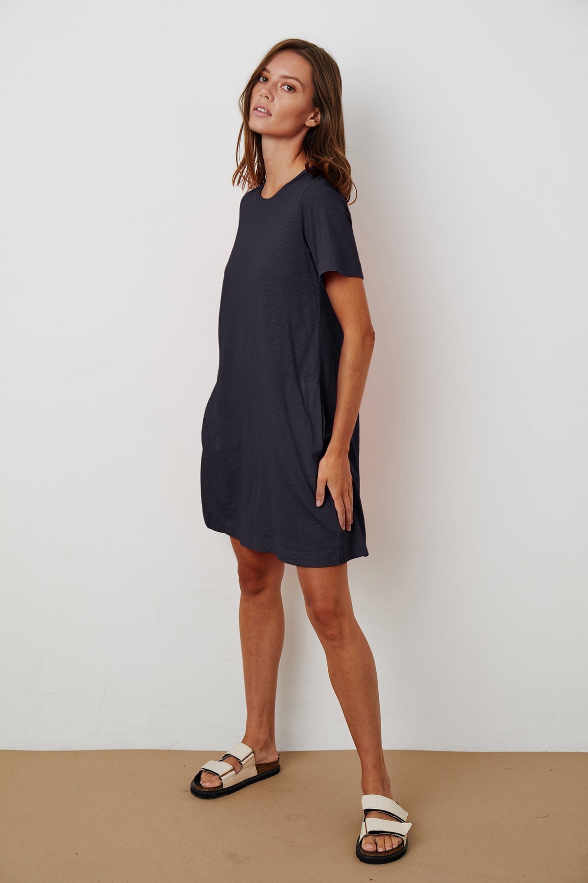 LEIGH COTTON SLUB DRESS - Velvet Staging 2.0