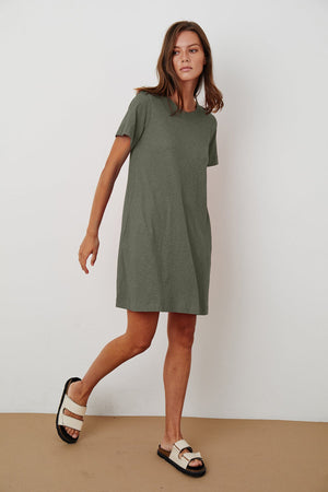 LEIGH COTTON SLUB DRESS - Velvet Staging 2.0
