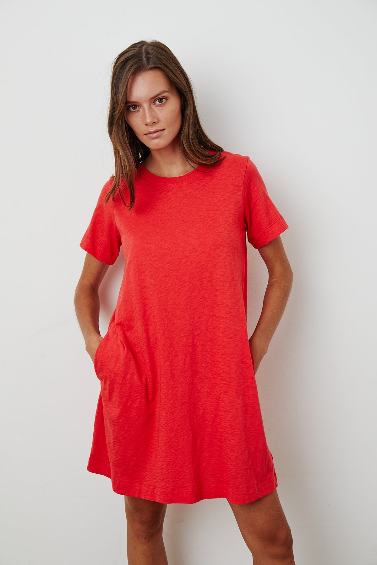 LEIGH COTTON SLUB DRESS - Velvet Staging 2.0