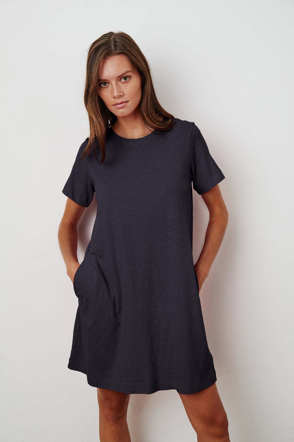 LEIGH COTTON SLUB DRESS - Velvet Staging 2.0