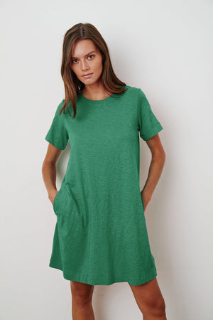LEIGH COTTON SLUB DRESS - Velvet Staging 2.0