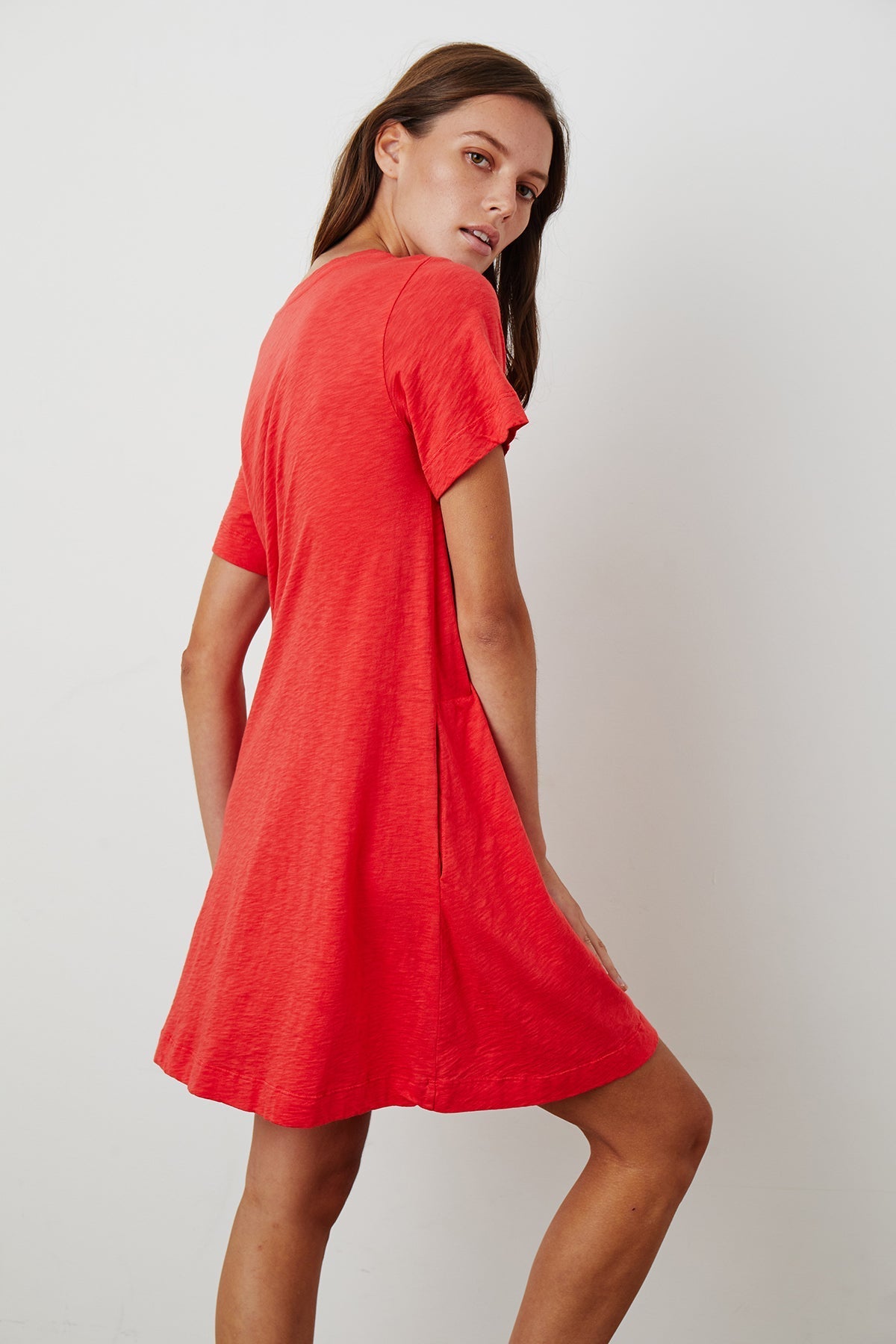 LEIGH COTTON SLUB DRESS - Velvet Staging 2.0