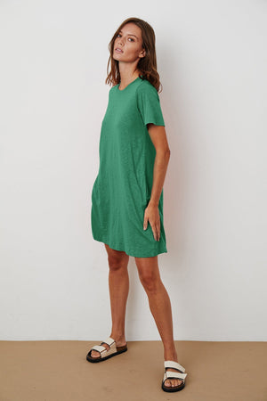 LEIGH COTTON SLUB DRESS - Velvet Staging 2.0