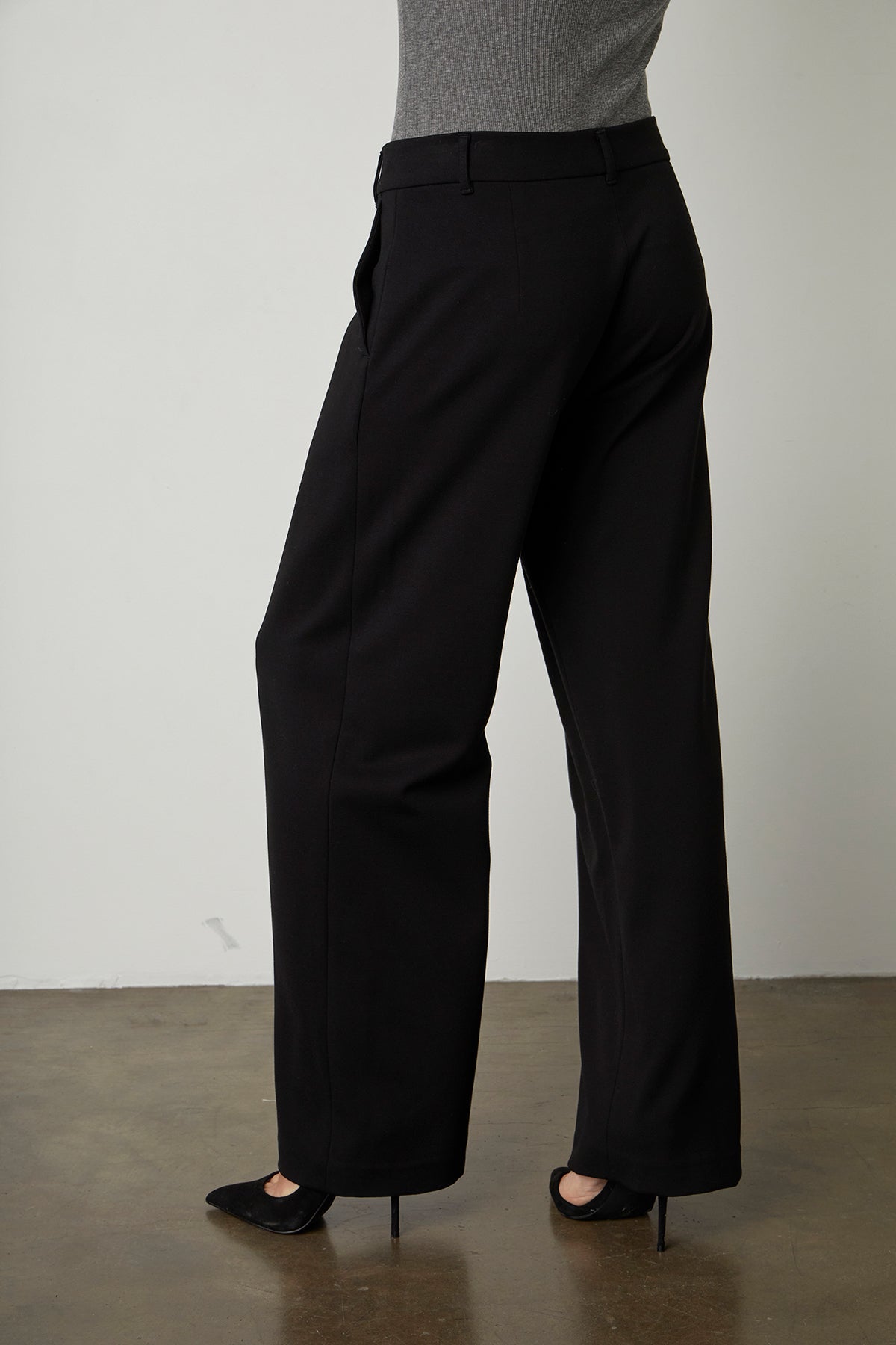 LEONA WIDE LEG PONTI PANT - Velvet Staging 2.0