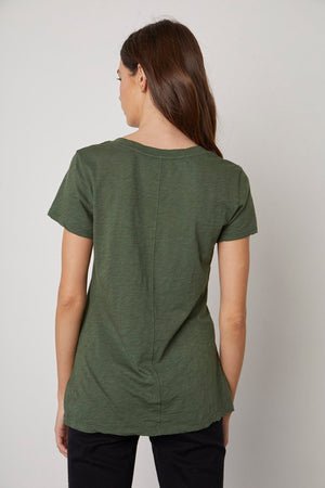 LILITH COTTON SLUB V-NECK TEE - Velvet Staging 2.0