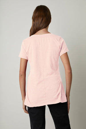 LILITH COTTON SLUB V-NECK TEE - Velvet Staging 2.0