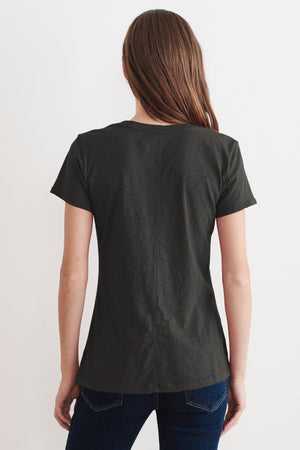 LILITH COTTON SLUB V-NECK TEE - Velvet Staging 2.0