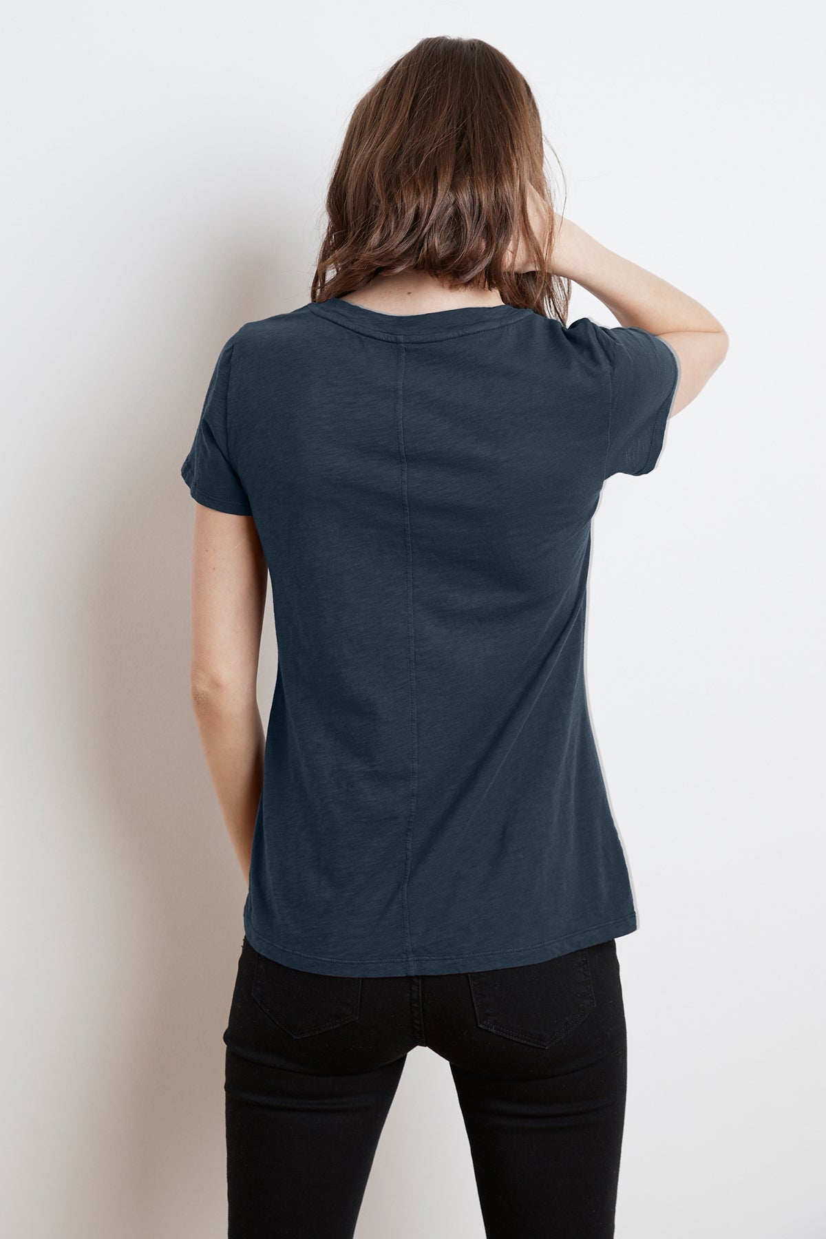 LILITH COTTON SLUB V-NECK TEE - Velvet Staging 2.0-26916224794820