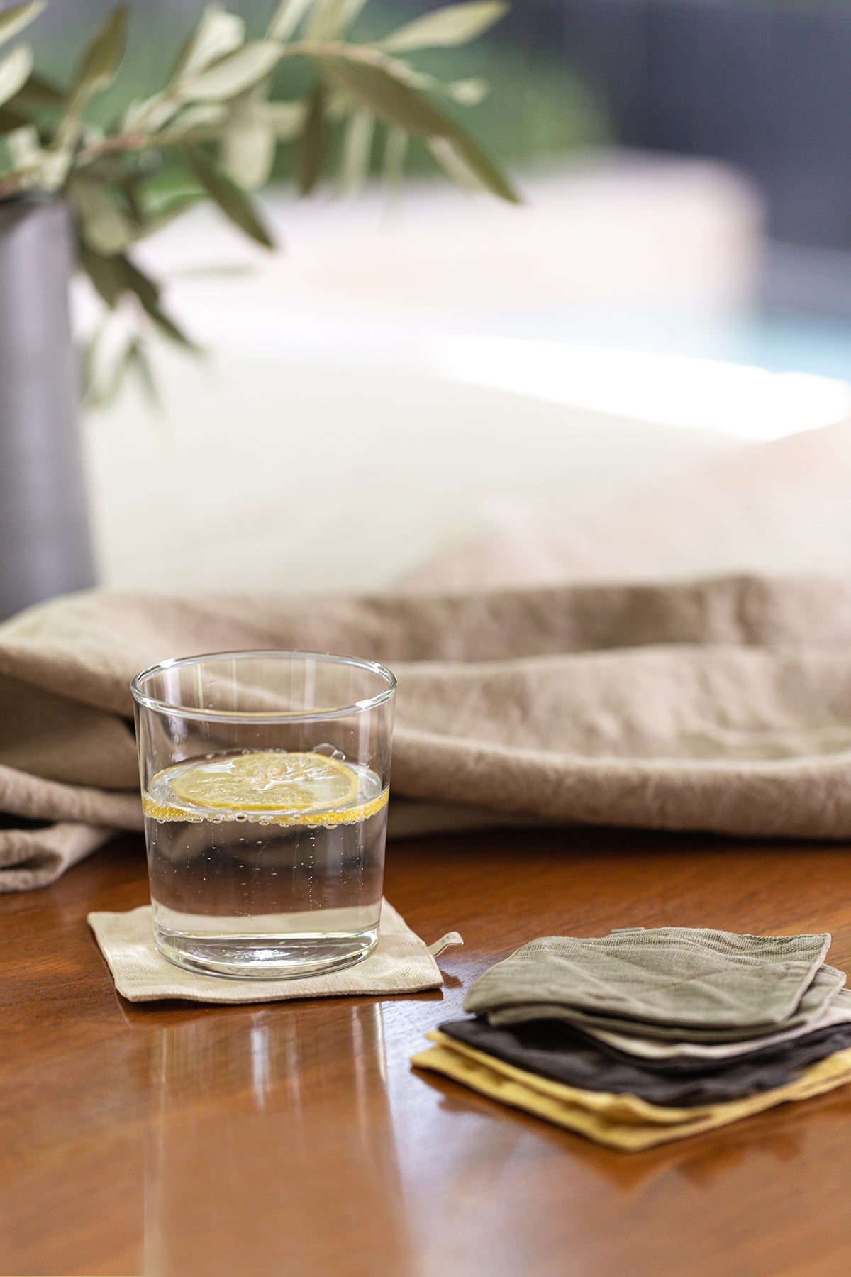 LINEN COASTERS (SET OF 4) - Velvet Staging 2.0