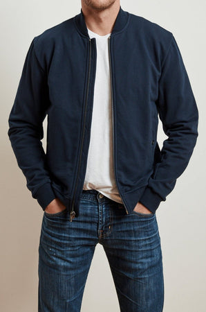LIONEL FRENCH TERRY BOMBER JACKET - Velvet Staging 2.0