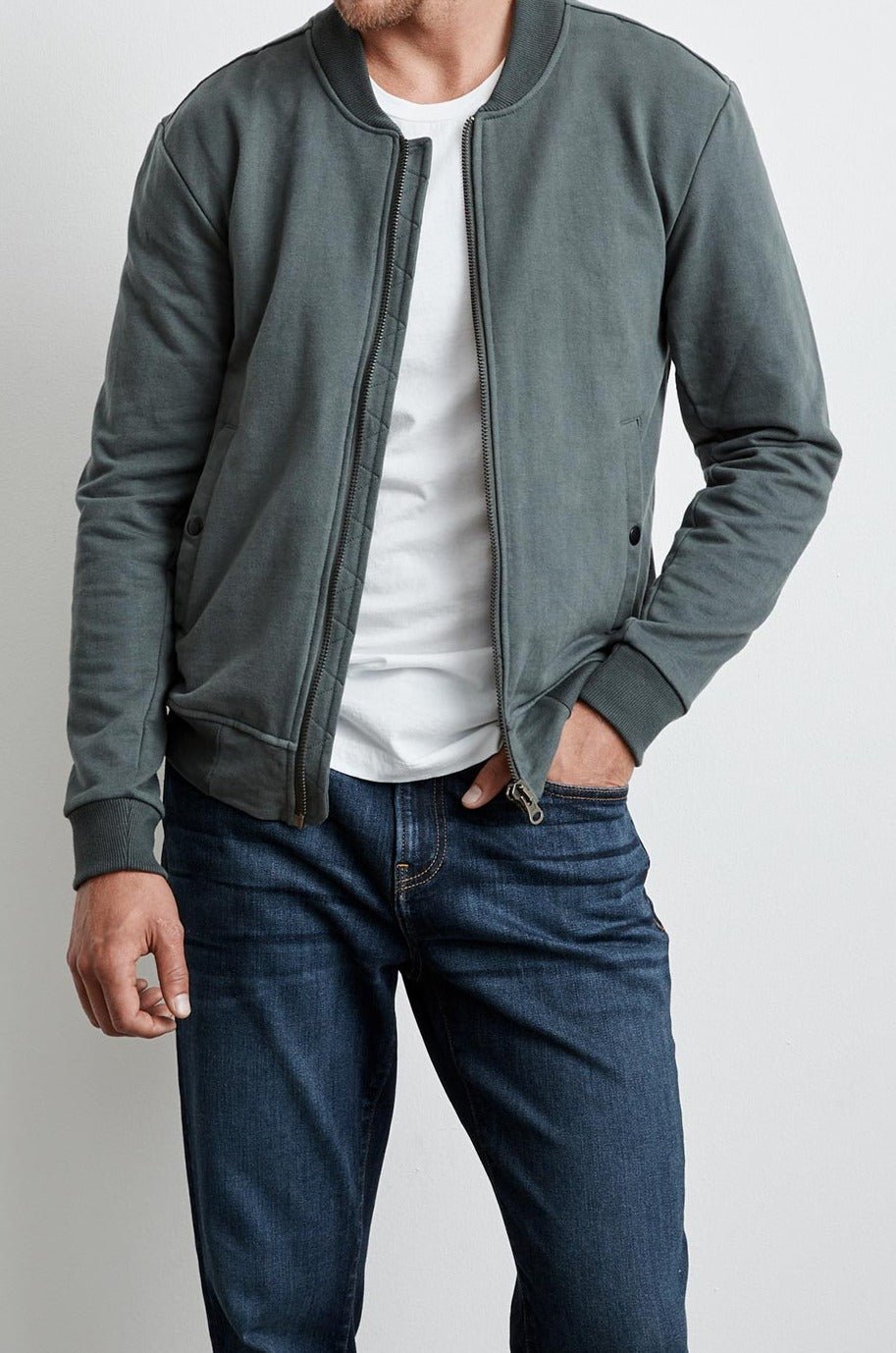 LIONEL FRENCH TERRY BOMBER JACKET - Velvet Staging 2.0