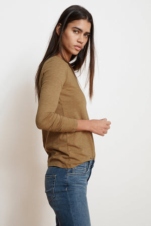 LIZZIE ORIGINAL SLUB LONG SLEEVE TEE - Velvet Staging 2.0