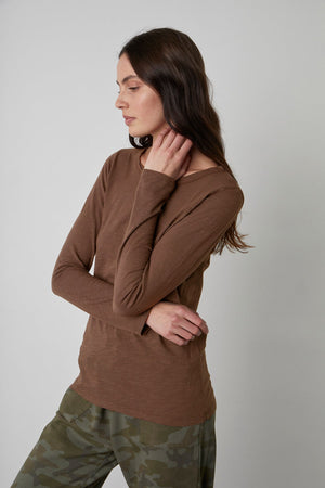 LIZZIE ORIGINAL SLUB LONG SLEEVE TEE - Velvet Staging 2.0