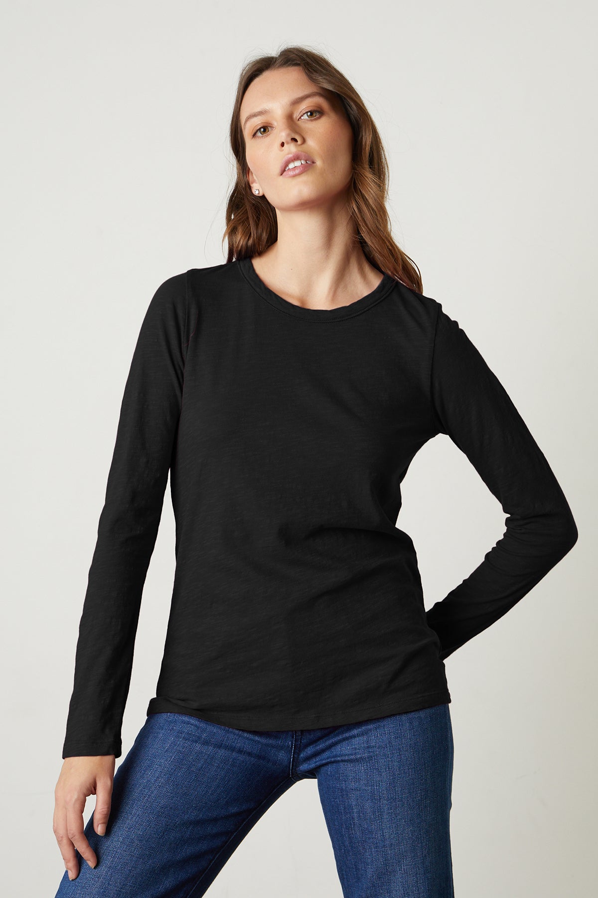   LIZZIE ORIGINAL SLUB LONG SLEEVE TEE - Velvet Staging 2.0 