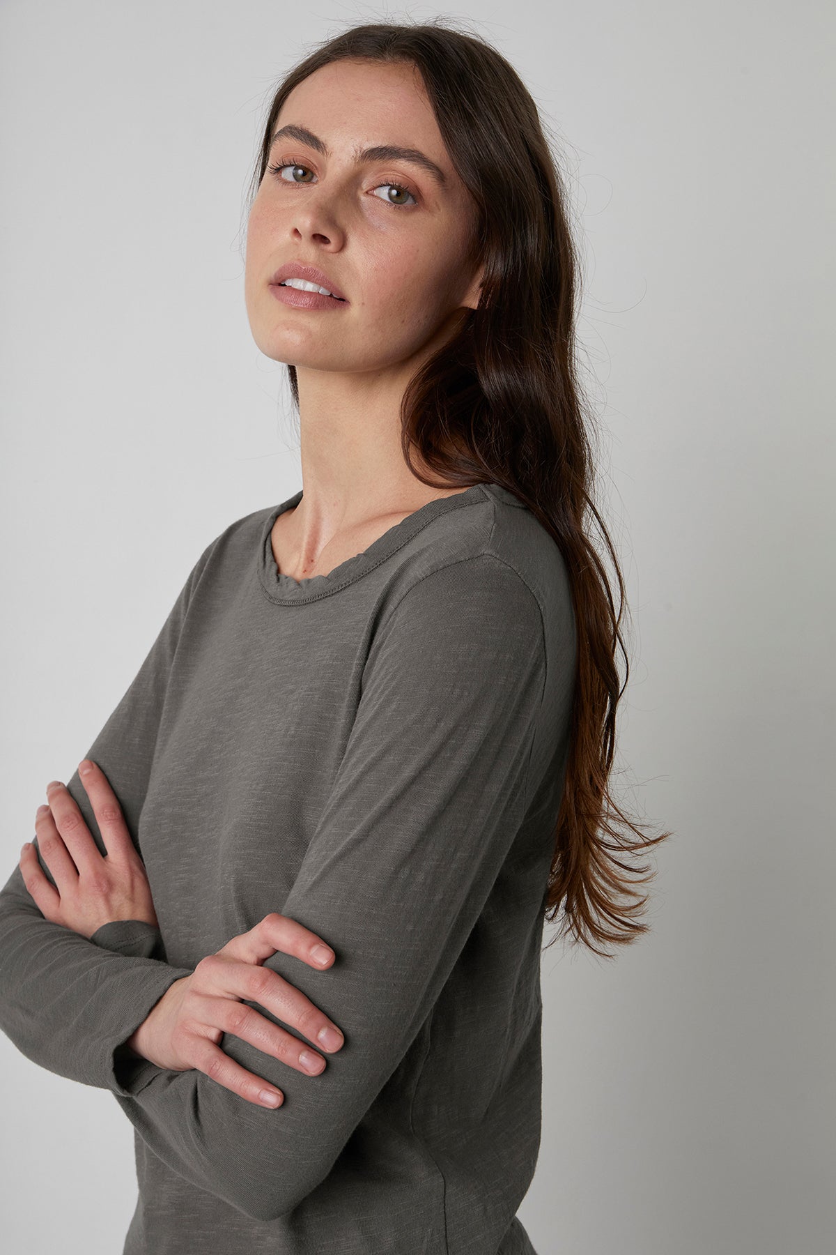 LIZZIE ORIGINAL SLUB LONG SLEEVE TEE - Velvet Staging 2.0
