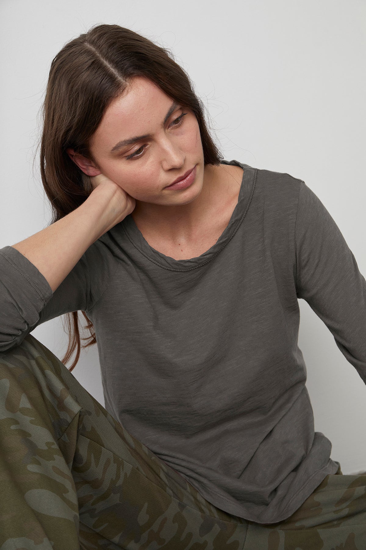 LIZZIE ORIGINAL SLUB LONG SLEEVE TEE - Velvet Staging 2.0