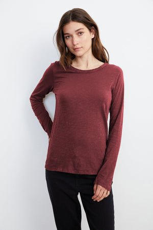 LIZZIE ORIGINAL SLUB LONG SLEEVE TEE - Velvet Staging 2.0
