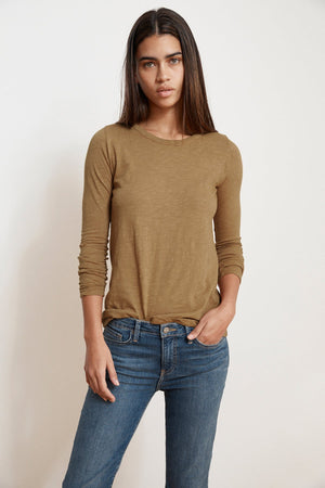 LIZZIE ORIGINAL SLUB LONG SLEEVE TEE - Velvet Staging 2.0