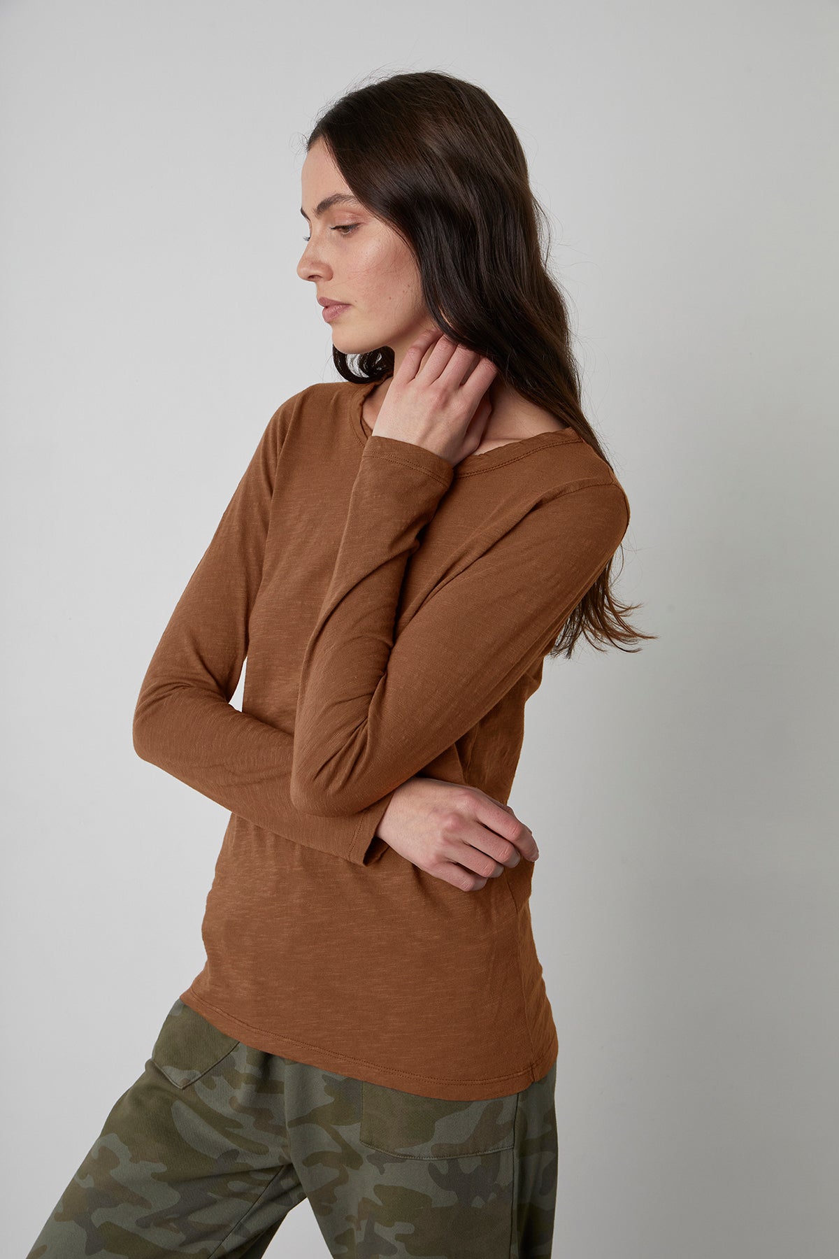 LIZZIE ORIGINAL SLUB LONG SLEEVE TEE - Velvet Staging 2.0