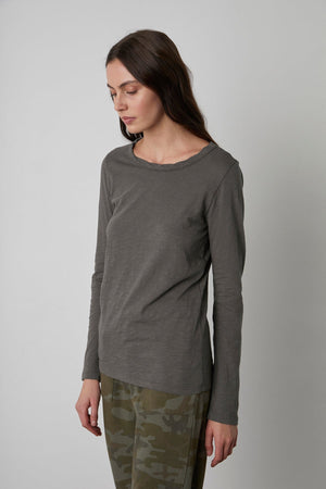 LIZZIE ORIGINAL SLUB LONG SLEEVE TEE - Velvet Staging 2.0