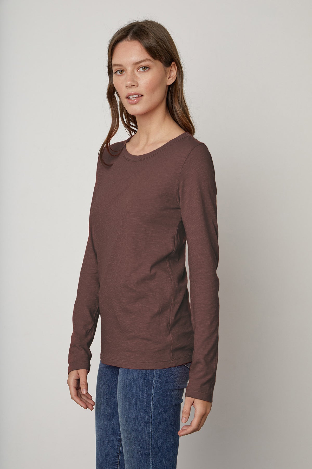 LIZZIE ORIGINAL SLUB LONG SLEEVE TEE - Velvet Staging 2.0