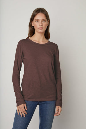 LIZZIE ORIGINAL SLUB LONG SLEEVE TEE - Velvet Staging 2.0