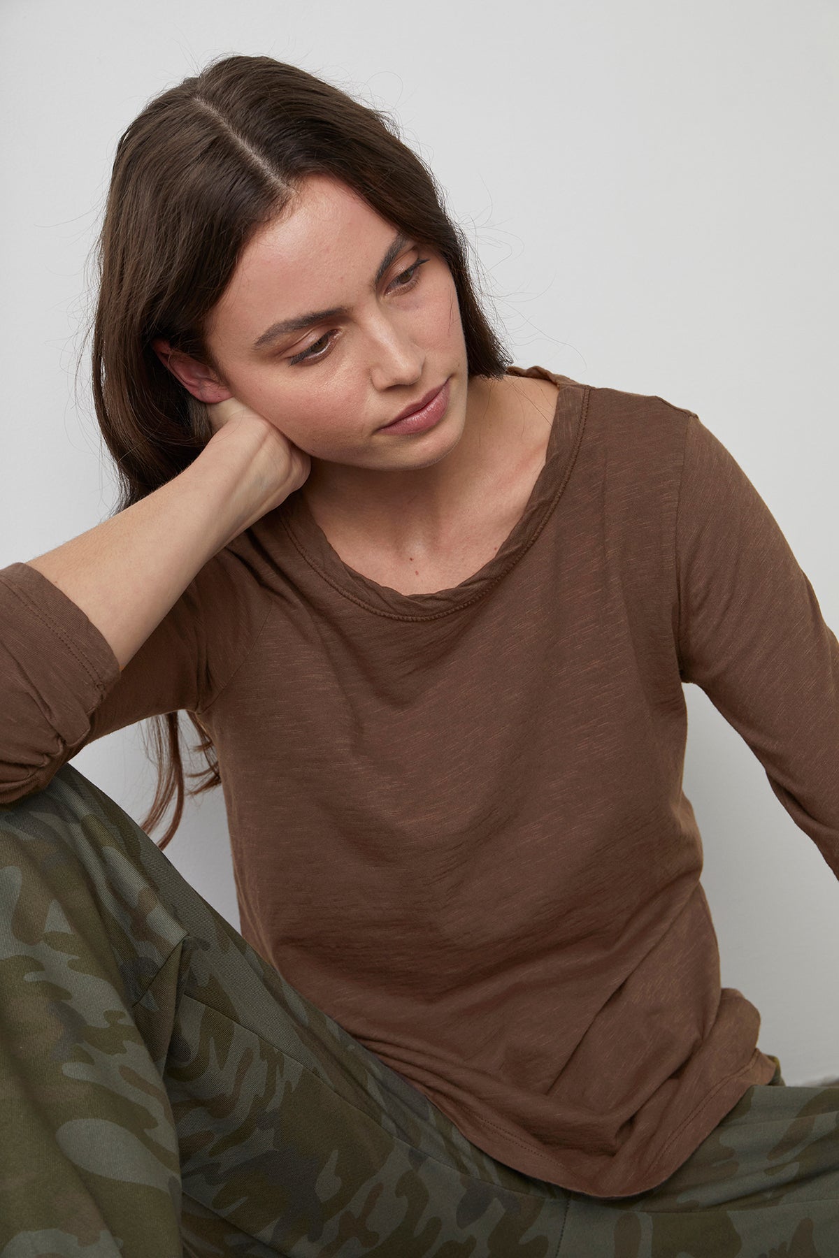 LIZZIE ORIGINAL SLUB LONG SLEEVE TEE - Velvet Staging 2.0