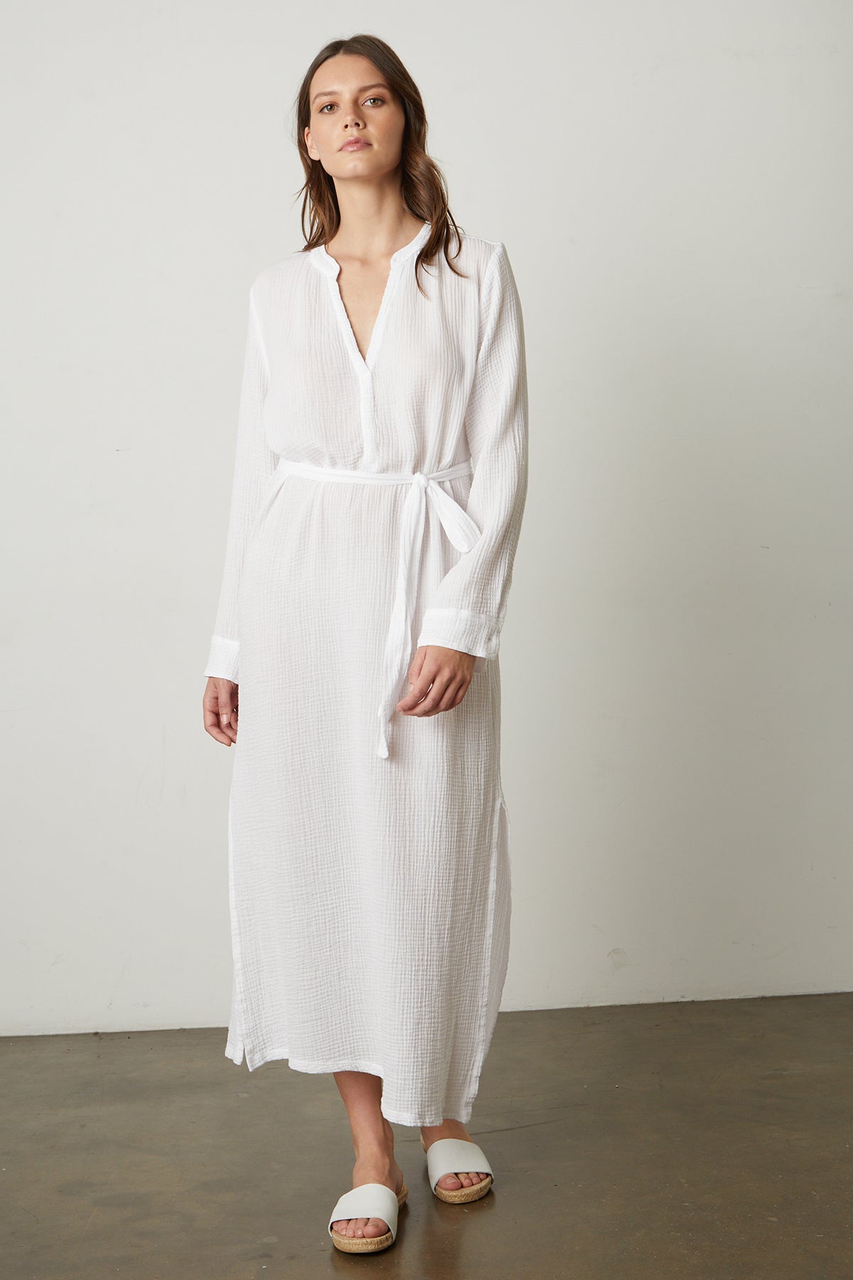 LORRAINE COTTON GAUZE CAFTAN DRESS - Velvet Staging 2.0-26916231708868